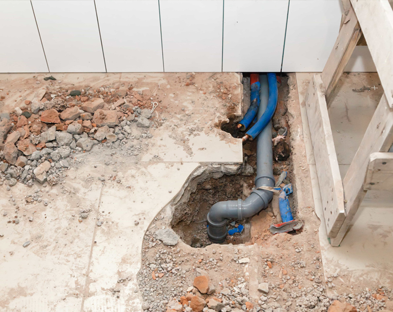 Concealed Pipe Leakage Fixing